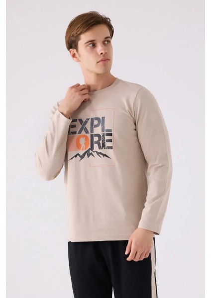 Pamuk Uzun Kol Erkek Pijama Takım 3138