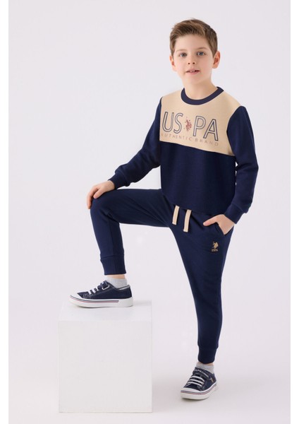 U.s. Polo Assn Erkek Çocuk Krem Eşofman Takımı modelleri