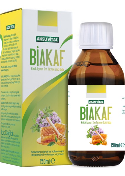 Aksuvital Biakaf Kekik Içeren Sıvı Takviye Edici Gıda 150 ml