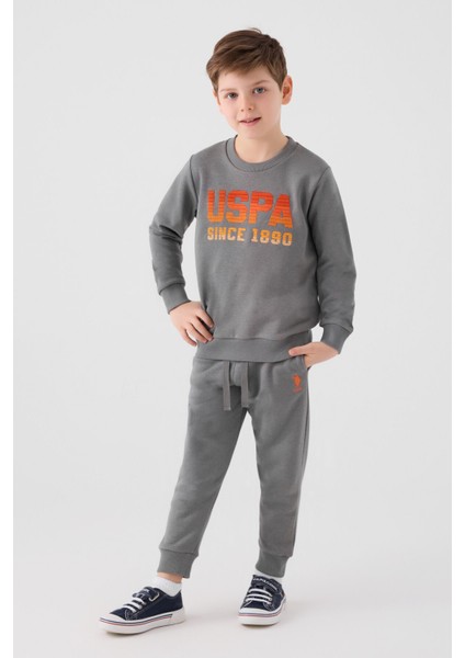 U.s. Polo Assn Erkek Çocuk Gri Eşofman Takımı