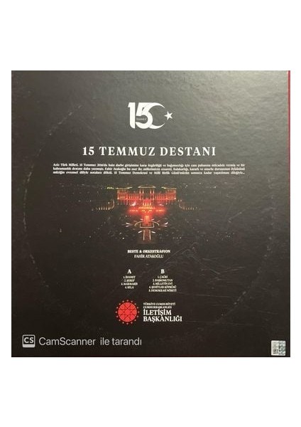 Fahir Atakoğlu – 15 Temmuz Destanı LP Plak