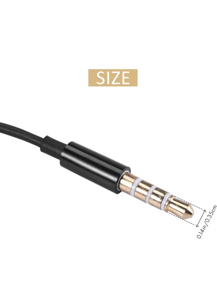 Samsung Için Telefon Için 3.5mm Tek Kulaklık Kulaklık Kulaklık W/mikrofon (Yurt Dışından) fırsatları