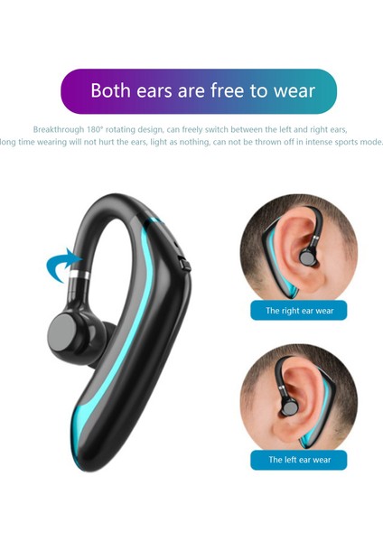 Aramalar Için Gürültü Engelleme Özellikli Bluetooth Kulaklık Mavi (Yurt Dışından)