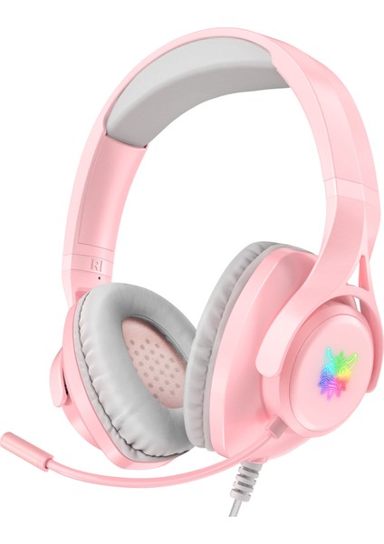 Onıkuma X16 Gürültü Azaltma Mikrofonlu Kablolu Kulaklık Pembe (Yurt Dışından)