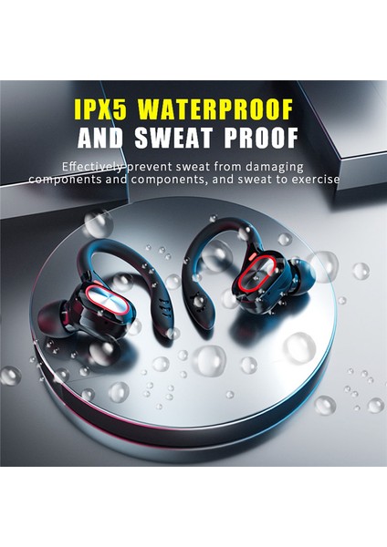 Kablosuz Kulaklıklar Kulakiçi Su Geçirmez Kulaklıklar(Siyah) (Yurt Dışından) indirimleri