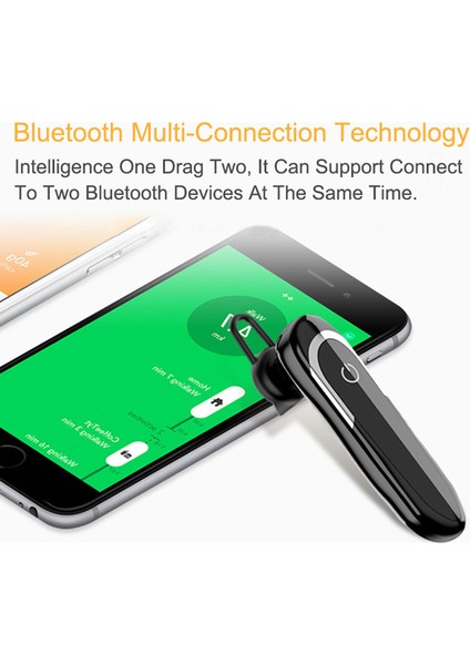 Mikrofonlu Bluetooth Kulaklık Kablosuz Kulaklık Tere Dayanıklı, Siyah (Yurt Dışından) indirimleri