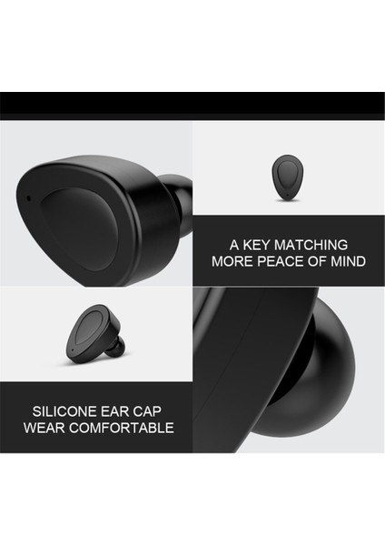 Bluetooth Stereo Kulak Içi Kulaklık Kulakiçi Kulaklık Siyah (Yurt Dışından)