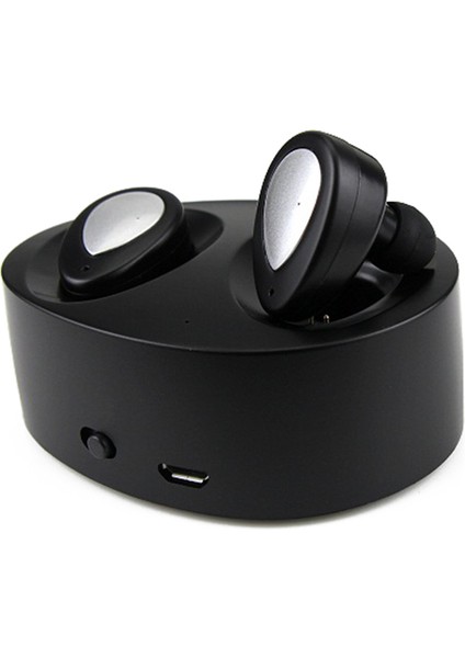 Bluetooth Stereo Kulak Içi Kulaklık Kulakiçi Kulaklık Siyah+Gümüş (Yurt Dışından)
