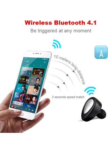 Bluetooth Stereo Kulak Içi Kulaklık Kulakiçi Kulaklık Siyah+Gümüş (Yurt Dışından) indirimleri