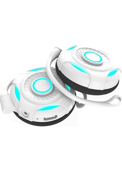 Kablosuz Bluetooth Kulaklık Dokunmatik Kontrollü Kulaklık Tws-Beyaz (Yurt Dışından)