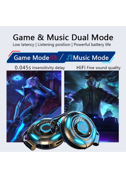 Kablosuz Bluetooth Kulaklık Dokunmatik Kontrollü Kulaklık Tws-Beyaz (Yurt Dışından)
