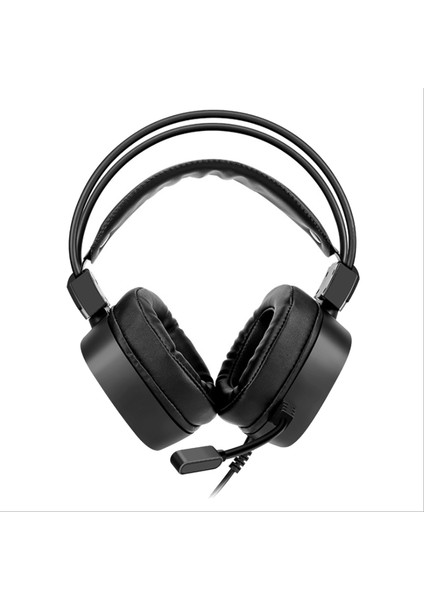 Oyun Kulaklığı 3,5mm Kablolu Kulaklık Rgb Işıklı Oyun Kulaklıkları (Siyah) (Yurt Dışından)