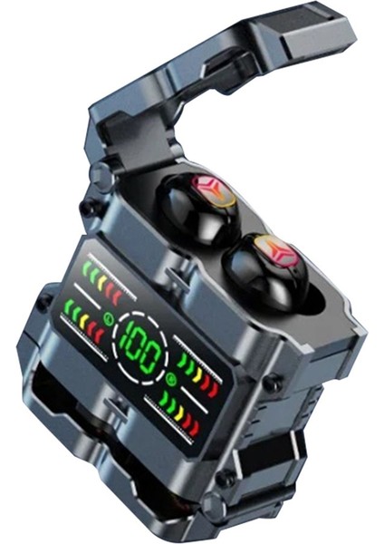 M60 Mecha Tws Bluetooth Kulaklık Dokunmatik Gürültü Önleyici Kulaklıklar, B (Yurt Dışından)