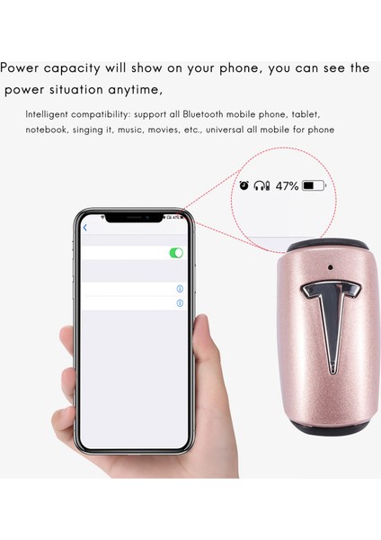 Iphone 8 x (Gül Altın) Için Kulak Içi Mini Kablosuz Bluetooth Kulaklık (Yurt Dışından) modelleri