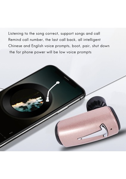 Iphone 8 x (Gül Altın) Için Kulak Içi Mini Kablosuz Bluetooth Kulaklık (Yurt Dışından) fırsatları