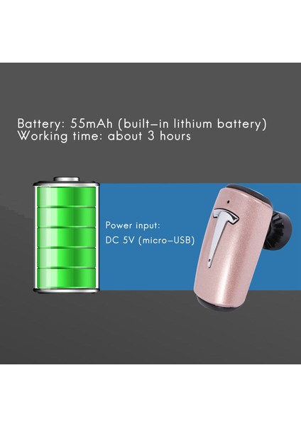 Iphone 8 x (Gül Altın) Için Kulak Içi Mini Kablosuz Bluetooth Kulaklık (Yurt Dışından) indirimleri