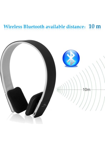BQ618 Bluetooth Kulaklık Dahili Mikrofon Kulaklık (Siyah) (Yurt Dışından)