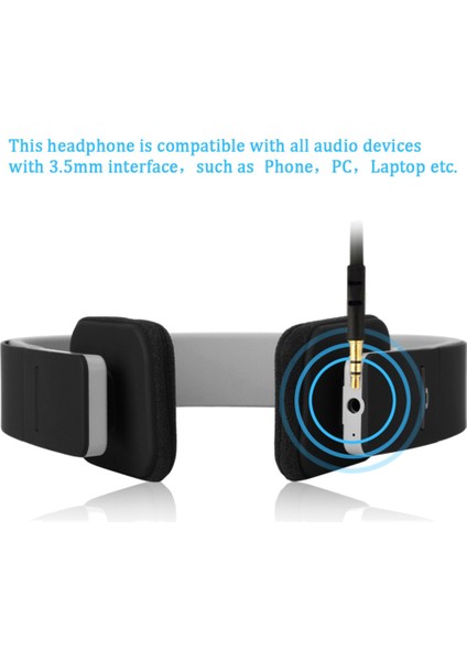 BQ618 Bluetooth Kulaklık Dahili Mikrofon Kulaklık (Siyah) (Yurt Dışından)