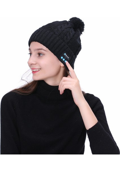 Yeni Sıcak Beanie Hat Akıllı Kapaklı Kulaklık Mikrofonlu Kulaklık Hoparlörü (Yurt Dışından)