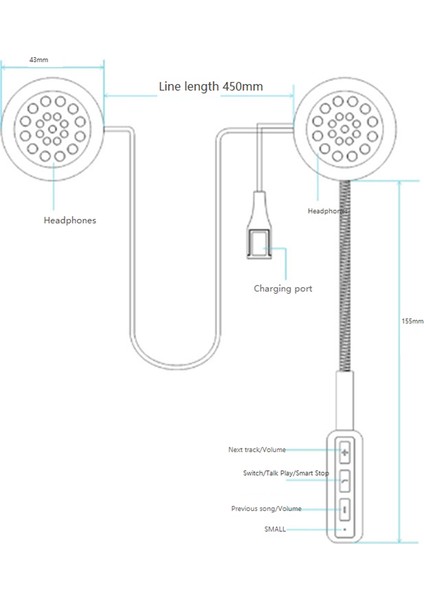 Motosiklet Bluetooth Csr Kask Kulaklık (Yurt Dışından)