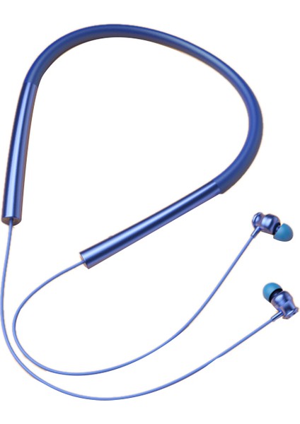 Boyun Bluetooth Kulaklık 48H Uzun Ömürlü Spor Su Geçirmez (Mavi) (Yurt Dışından)