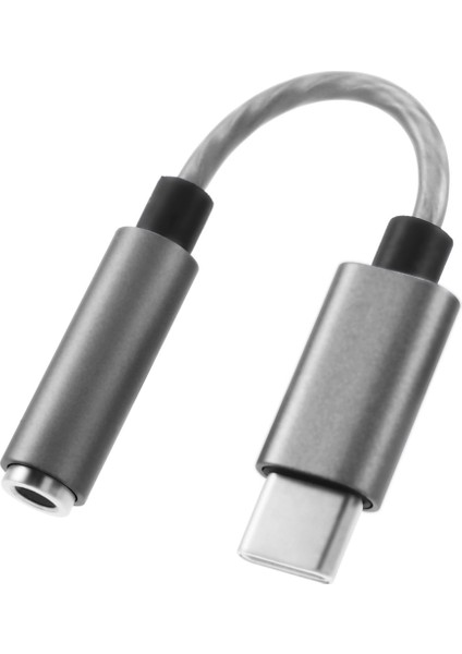 Samsung Akıllı Telefon Için USB Tip C - 3,5 mm Jak Dac Adaptörü(Gri) (Yurt Dışından)