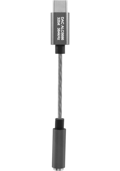 Samsung Akıllı Telefon Için USB Tip C - 3,5 mm Jak Dac Adaptörü(Gri) (Yurt Dışından)