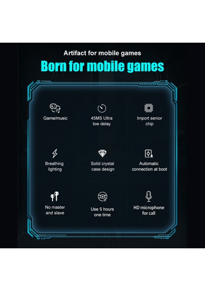 P30 Tws Oyun Kulaklığı Mikrofonlu Kablosuz Bluetooth Kulaklık A (Yurt Dışından)