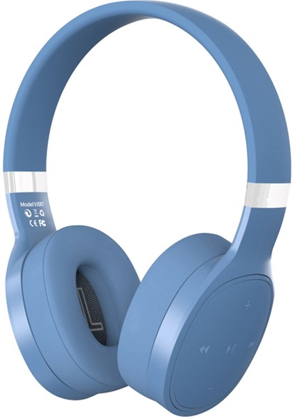 iPhone Samsung Xiaomi Huawei Mavi Için Silikon Katlanır Kulaklık (Yurt Dışından)