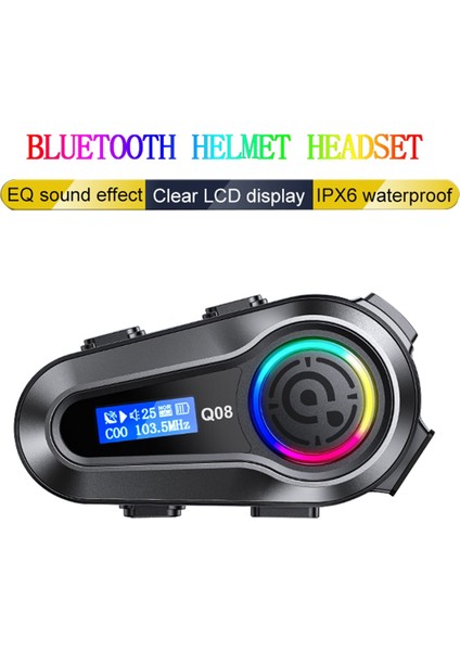 Motosiklet Kaskı Kulaklık Fm Radyo Bluetooth 5.3 Kablosuz Su Geçirmez (Yurt Dışından) modelleri