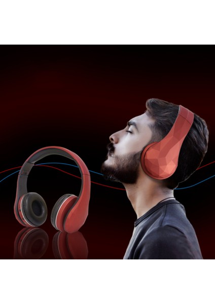 Kafa Bandı Bluetooth Kulaklık Katlanabilir Kablosuz Kulaklık Tf Kart Mavi (Yurt Dışından) fiyatları