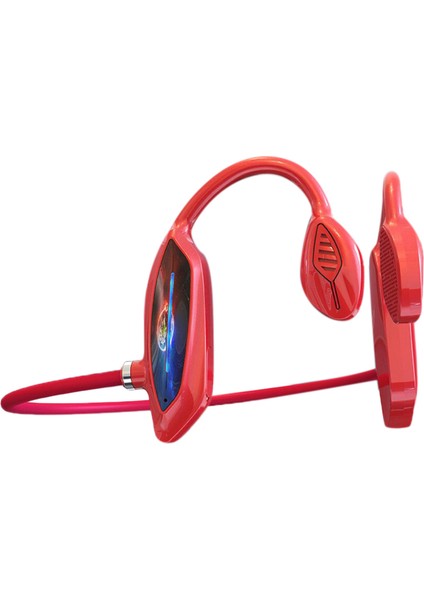 Kemik Iletimli Bluetooth Kulaklık, Koşu, Spor, Fitness Için -Kırmızı (Yurt Dışından)