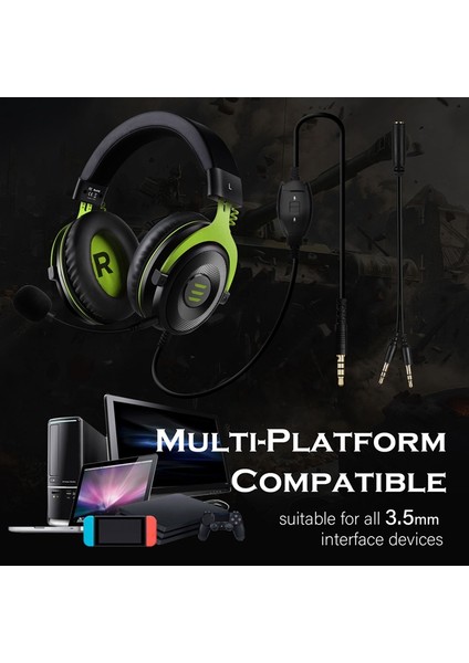 Pc Için Eksa E900 Standart Sürüm Başa Monte Oyun Kulaklığı (Yurt Dışından)