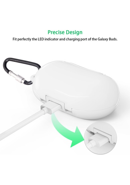 Samsung Galaxy Buds-Beyaz Için Anti-Şok Esnek Pc Kılıfı Sert Kabuk (Yurt Dışından) fiyatları