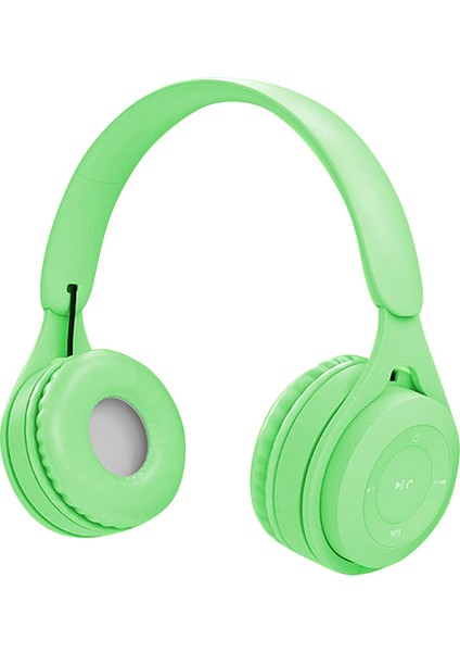 Kablosuz Bluetooth Kulaklık V5.0 Spor Pc Mobil Müzik Yeni (Yeşil) (Yurt Dışından)