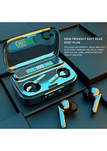 Suya Dayanıklı Kulak Içi Hifi 9d Kablosuz Kulaklık Kulaklık - Siyah (Yurt Dışından) fiyatları