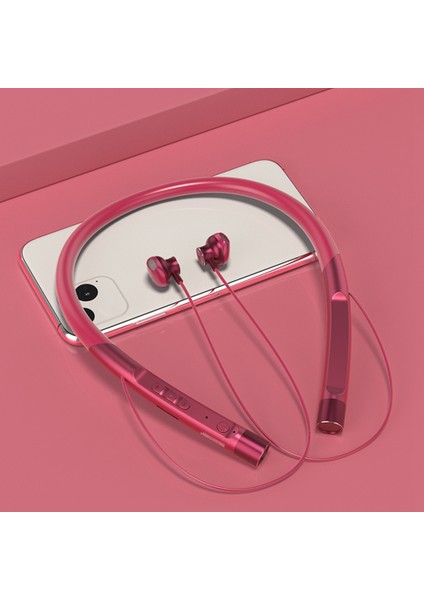 Bluetooth 5.0 Asılı Boyun Manyetik Kulaklık (Pembe) (Yurt Dışından) fırsatları