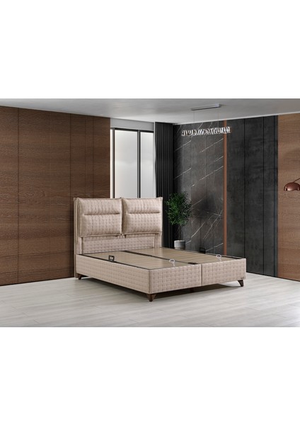 Mystrey Plus Baza+Başlık Tek Kişilik 120X200 cm (Fiyata Yatak Dahil Değildir)
