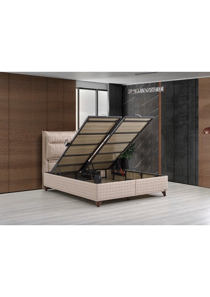 Mystrey Plus Baza+Başlık Tek Kişilik 120X200 cm (Fiyata Yatak Dahil Değildir)
