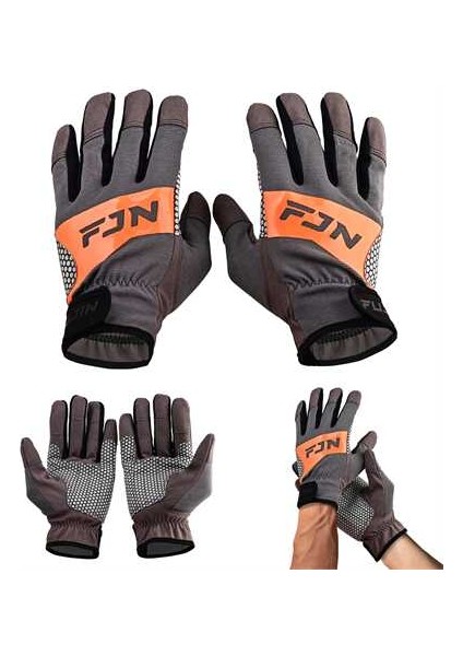 Pro Angler Trolling Gloves Grey M/l