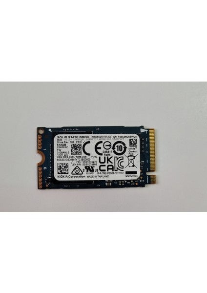 Kıoxıa KBG50ZNT512G 512GB 2242 M.2 Nvme Ssd(Kutusuz)