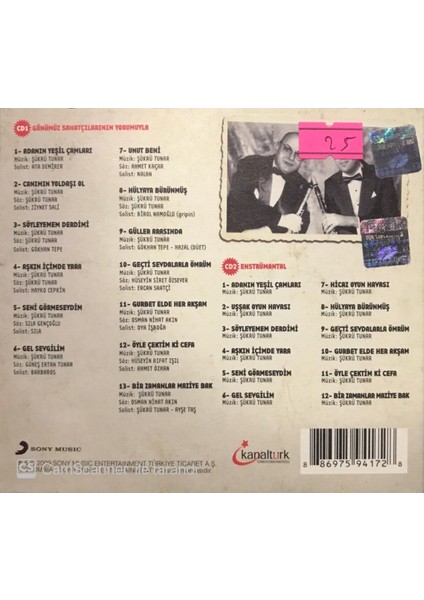 Şükrü Tunar – Eserleriyle Serkan Çağrı Çift CD fiyatları
