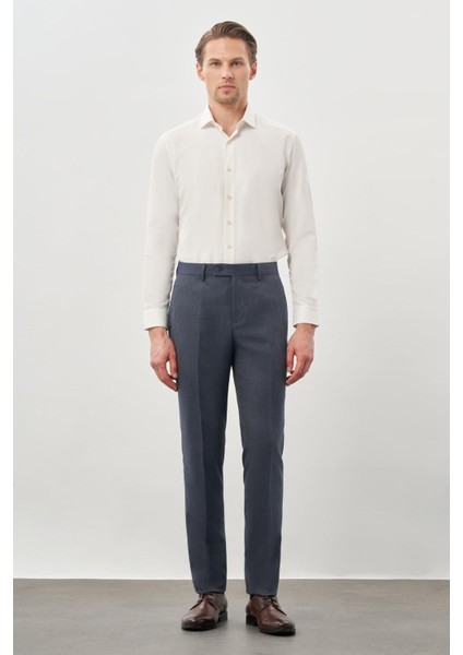 Lacivert Düz Gabardin Esnek Yan Cep Slim Fit Classic Pantolon 1003245209_204 fiyatları