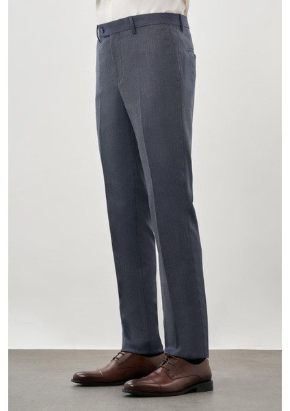 Lacivert Düz Gabardin Esnek Yan Cep Slim Fit Classic Pantolon 1003245209_204 modelleri