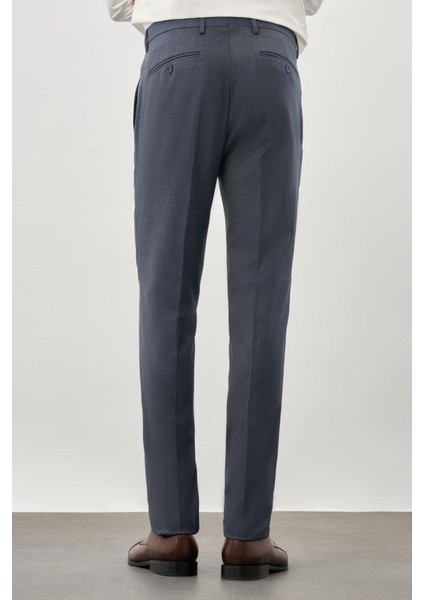 Lacivert Düz Gabardin Esnek Yan Cep Slim Fit Classic Pantolon 1003245209_204 fırsatları