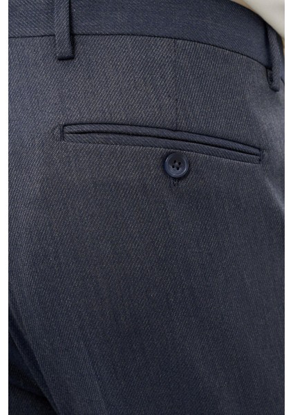 Lacivert Düz Gabardin Esnek Yan Cep Slim Fit Classic Pantolon 1003245209_204 indirimleri