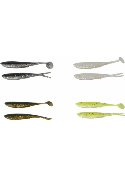 3D Lb Fry 50 8 Adet Sahte Balık Yellow Chart Pearl