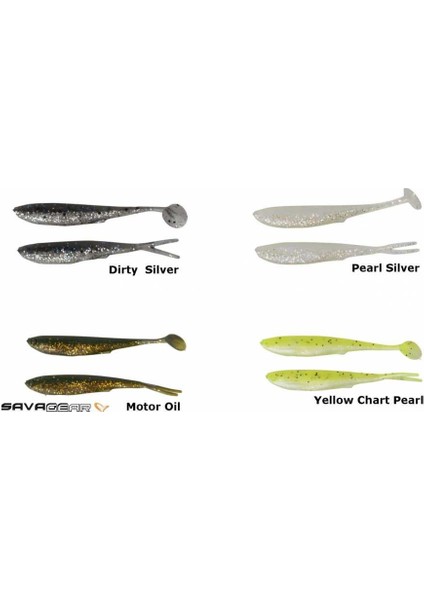 3D Lb Fry 50 8 Adet Sahte Balık Yellow Chart Pearl