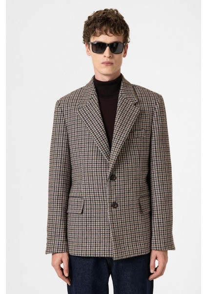 Kahve Vintage Erkek Blazer Ceket