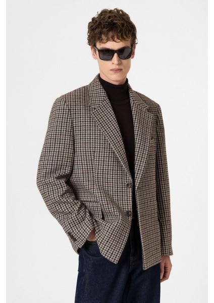 Kahve Vintage Erkek Blazer Ceket modelleri